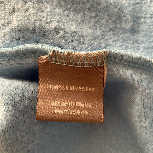 NWT MOUNTAIN PEAK LG LIGHT BLUE V NECK COZY TOP - Picture 2 of 7